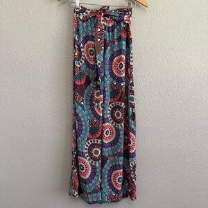 Katydid Printed Wide Leg Pants Size Small EUC